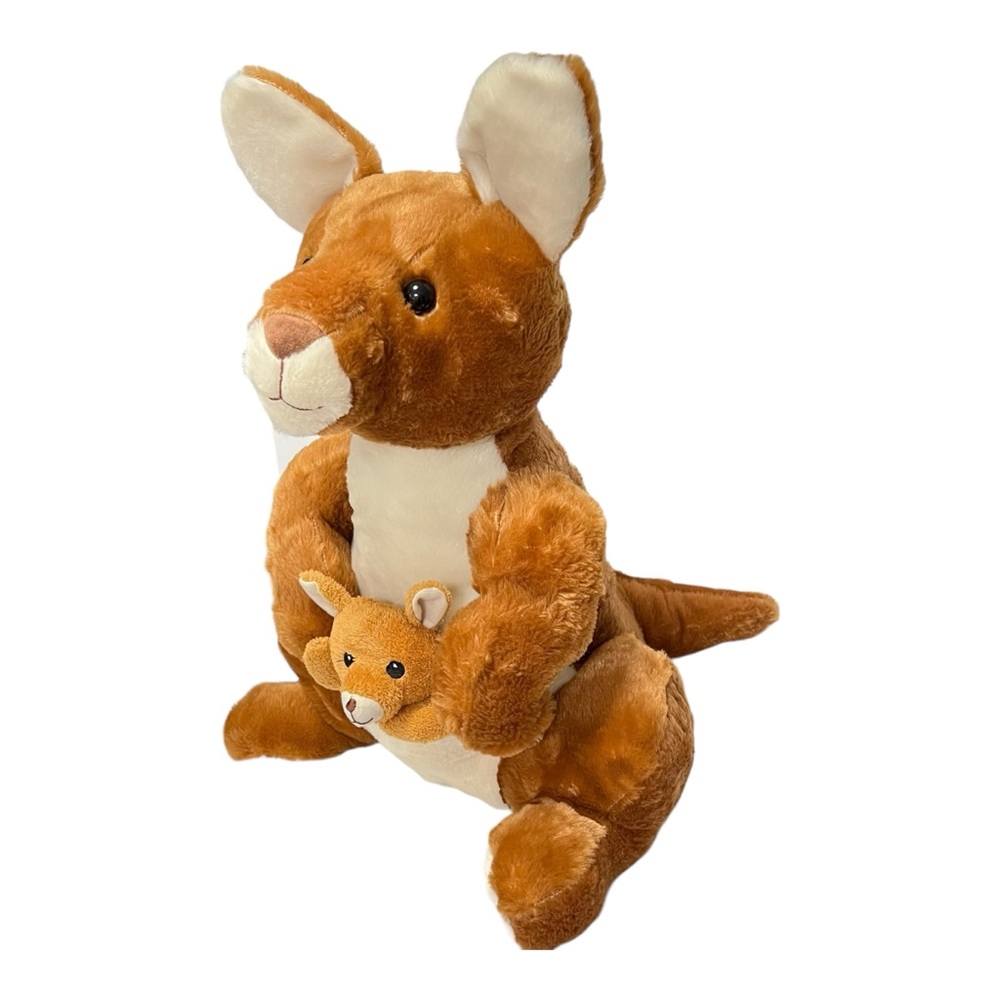 Goffa Kangaroo and Baby Joey Plush Stuffed Animal 21” Big Jumbo Plush